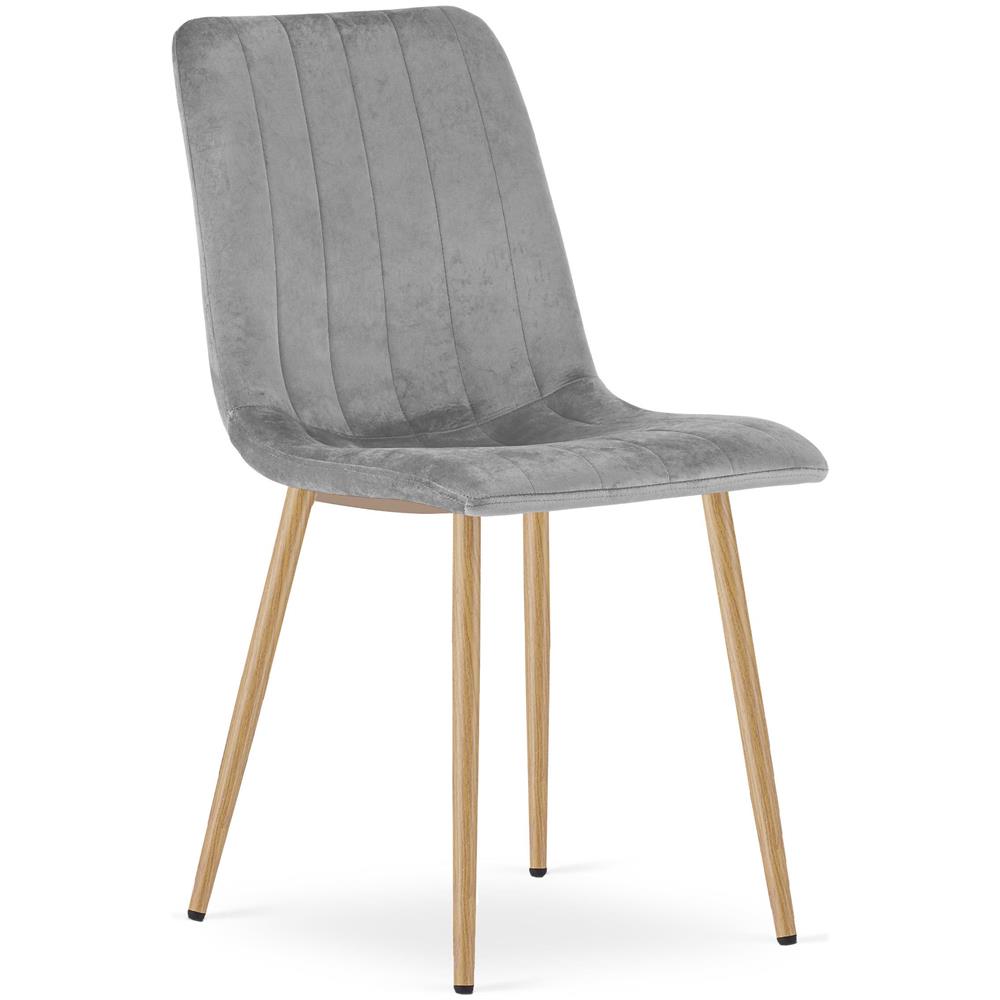 JEWA Sedia in velluto - Elegante grigio chiaro per soggiorno, cucina x 3 - Foto 2