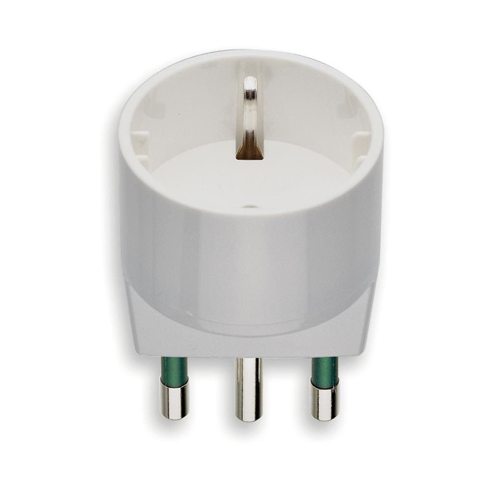 Adattatore Spina 16a Presa Schuko Bianco - Foto 1