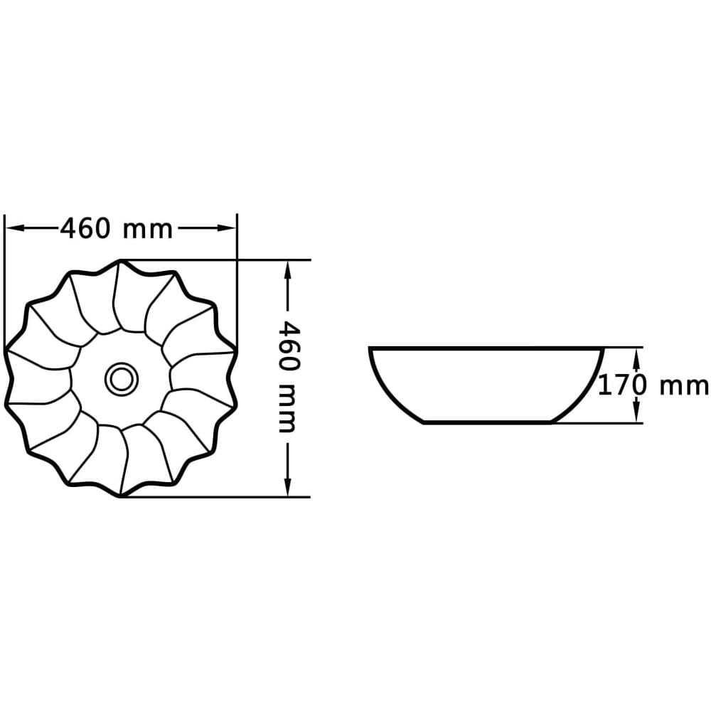 Lavandino 46x17 Cm In Ceramica Bianco - Foto 7
