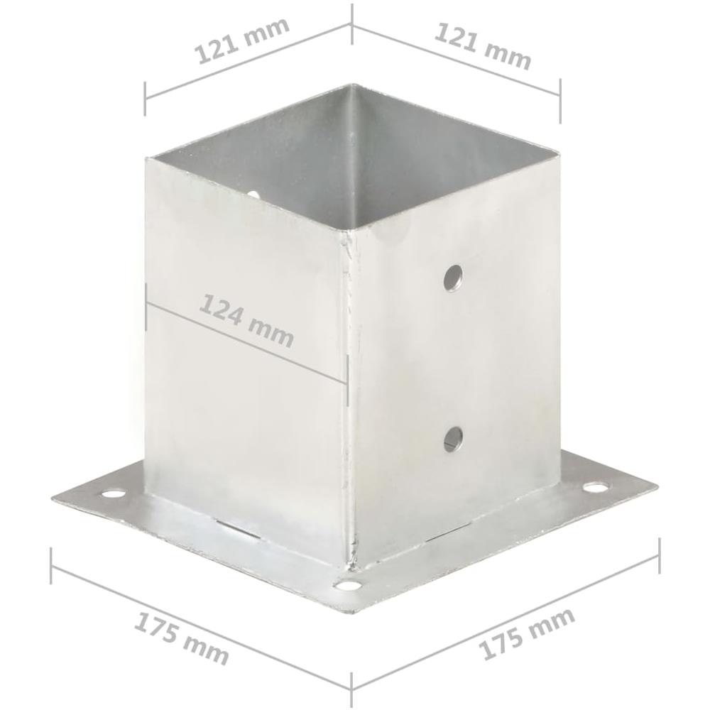 Ancoraggi Pali 4 Pz In Metallo Zincato 121 Mm - Foto 8