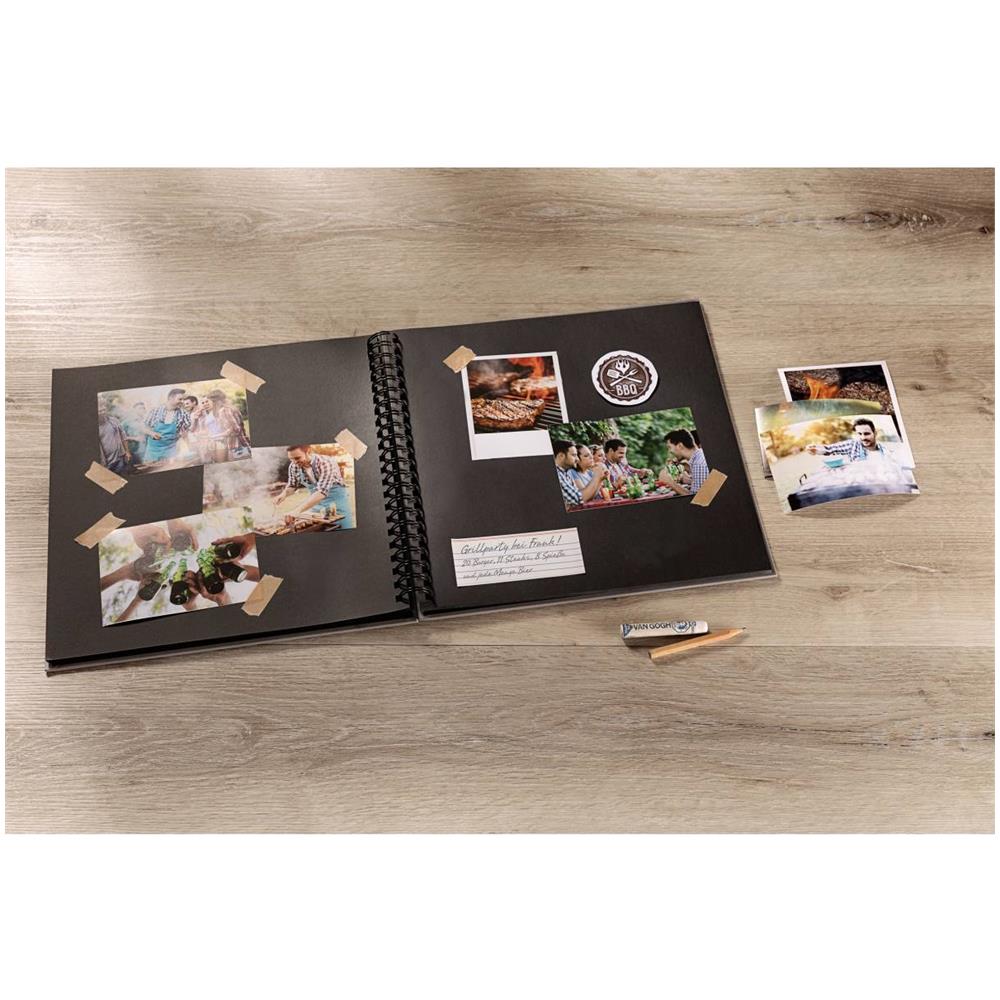 Cloth black 23x17 40 Pages Wire-O-album SA509B - Foto 2