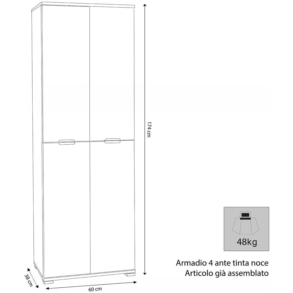 Lollo - Armadio 4 Ante - Foto 3