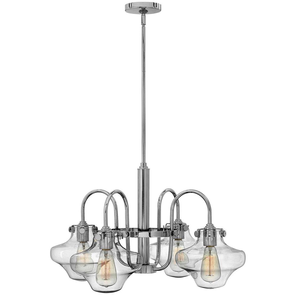 Lampadario Multi Braccio Finitura Cromata, E27 - Foto 1