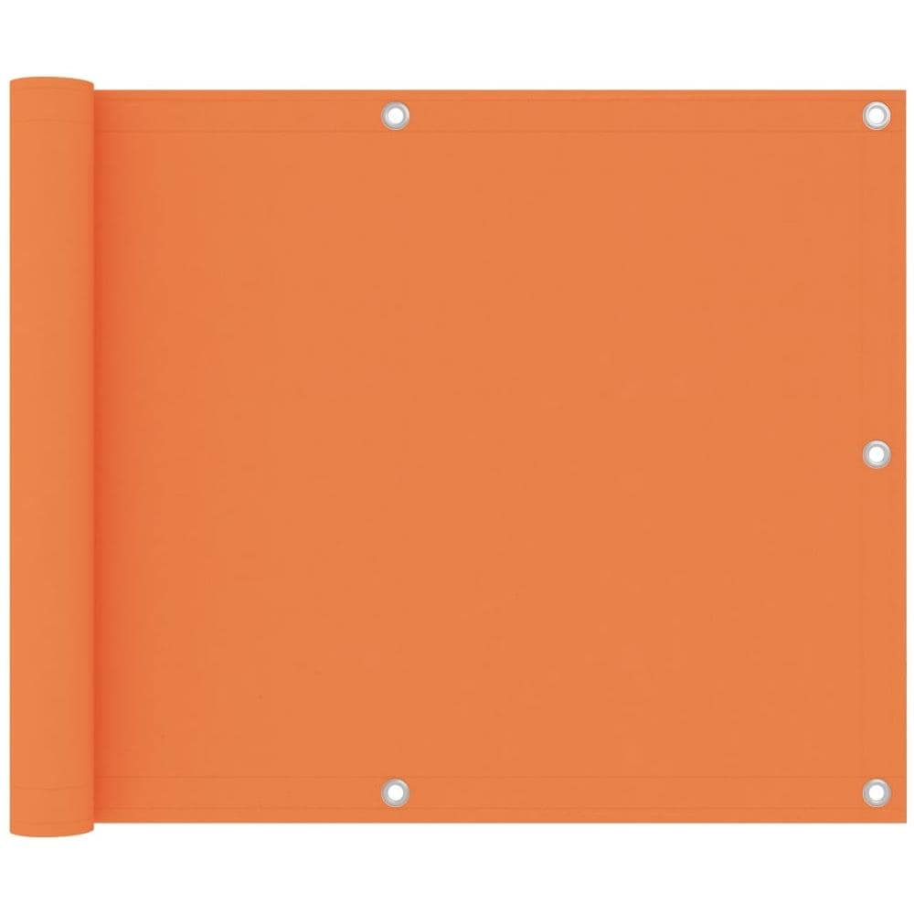 Paravento da Balcone Arancione 75x400 cm Tessuto Oxford - Foto 1