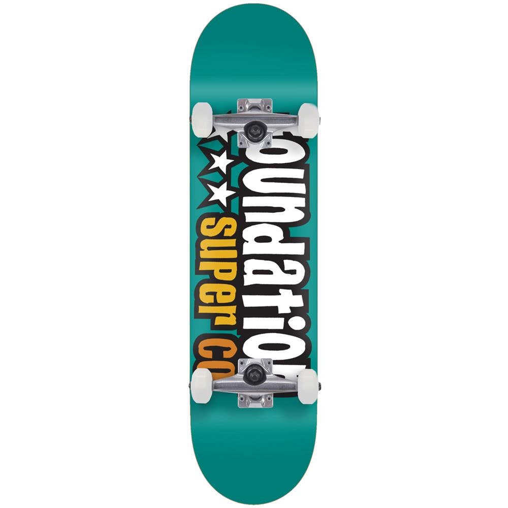 3 Star 7.80"" Complete Skateboard Teal - Foto 1