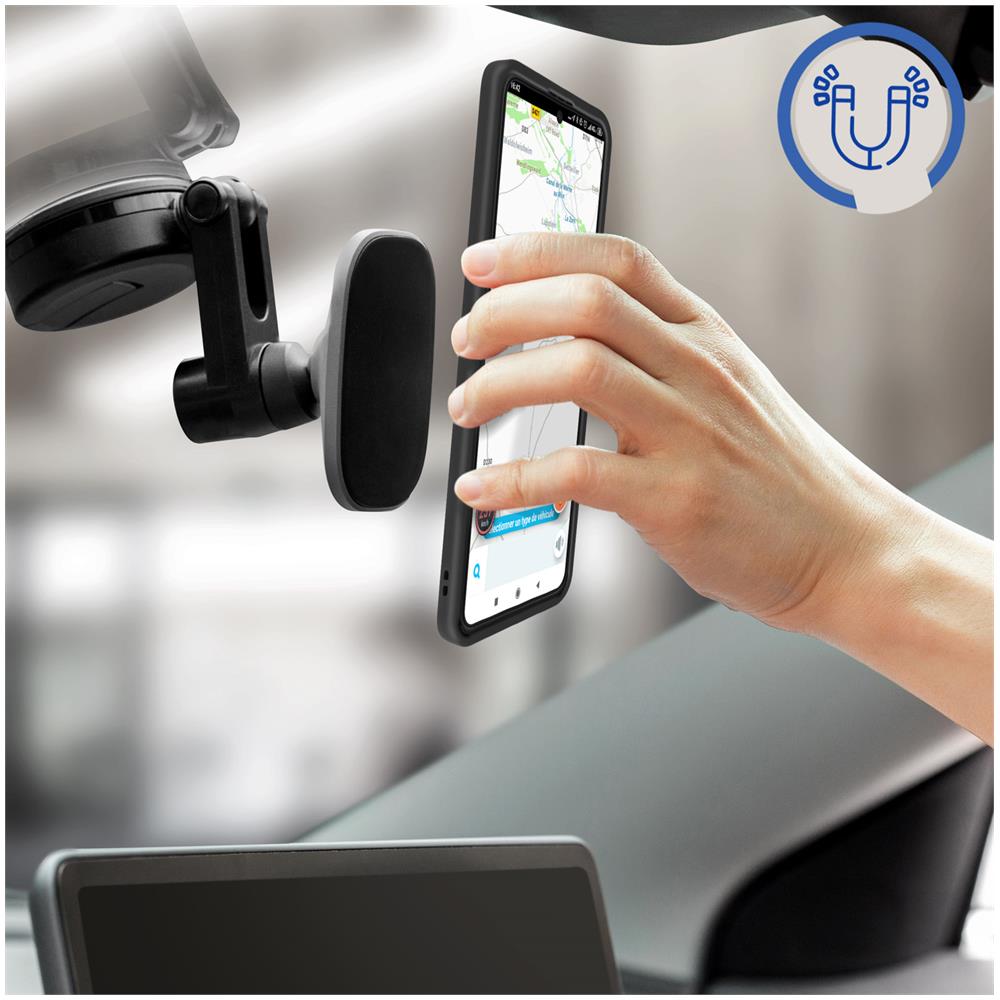 Cover Samsung Galaxy Z Flip 3 Bimateriale Anello Supporto Metallico Nera - Foto 4