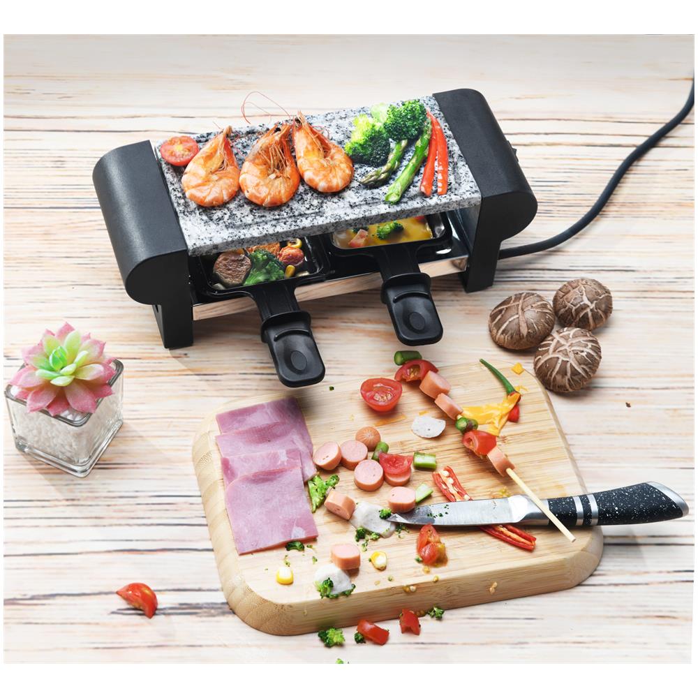 Macchina Per Raclette Per 2 Persone - Pietra Di Cottura - 350w - My Little Raclette - Foto 6