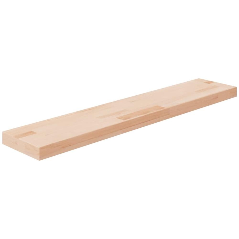 Ripiano 100x20x4 Cm Legno Massello Di Rovere Non Trattato - Foto 1