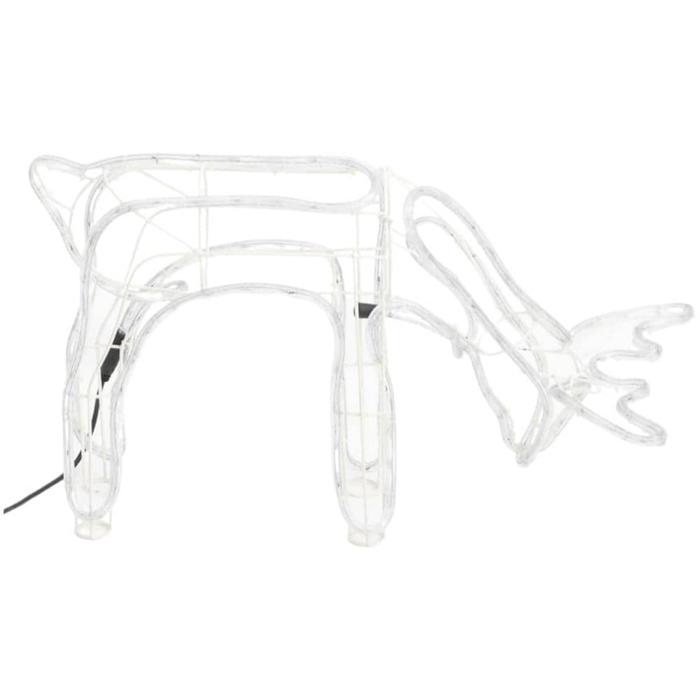 Set Figure Renne Natalizie 3 Pz Bianco Caldo - Foto 3