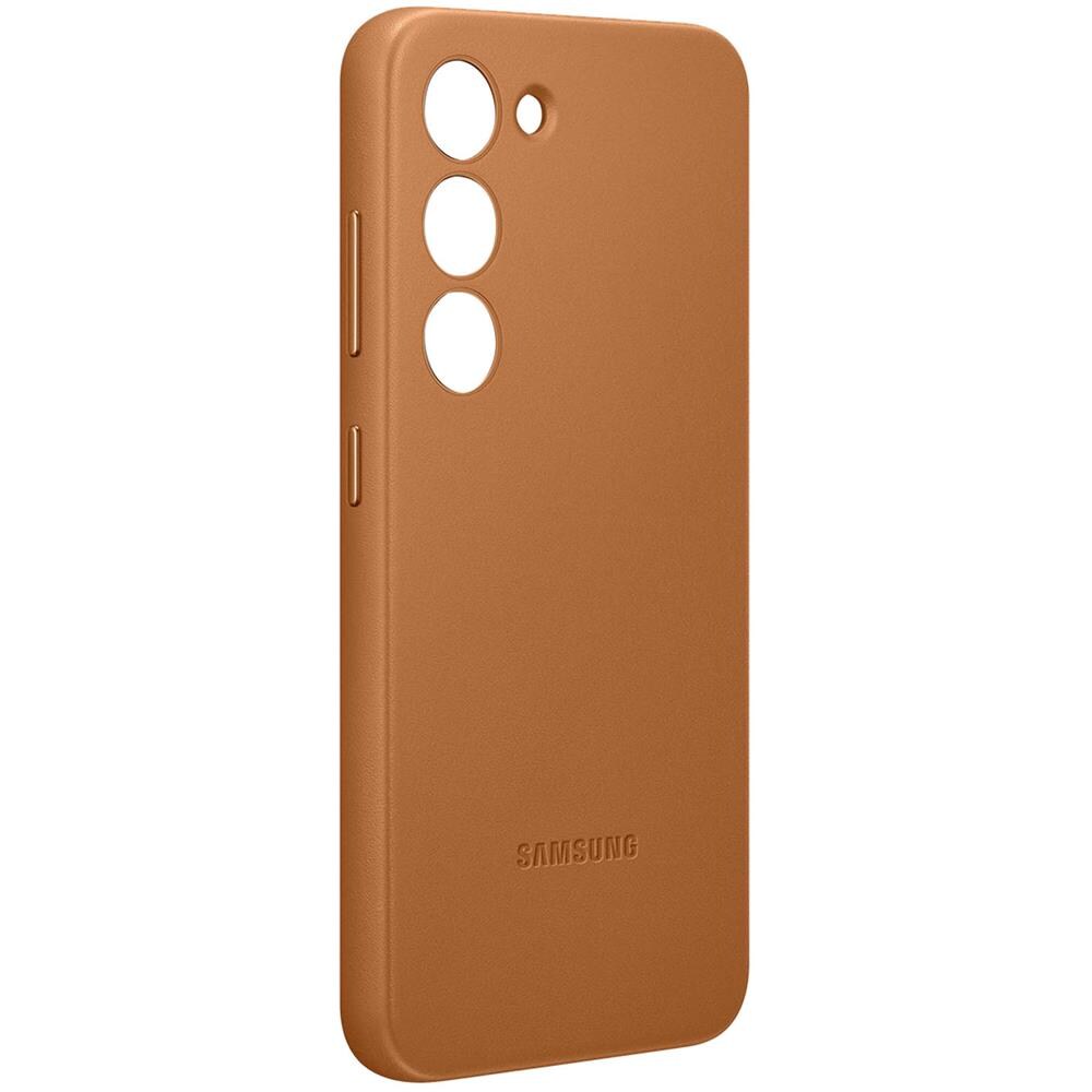 Cover Galaxy S23 Vera Pelle Originale Leather Cover Camel - Foto 2