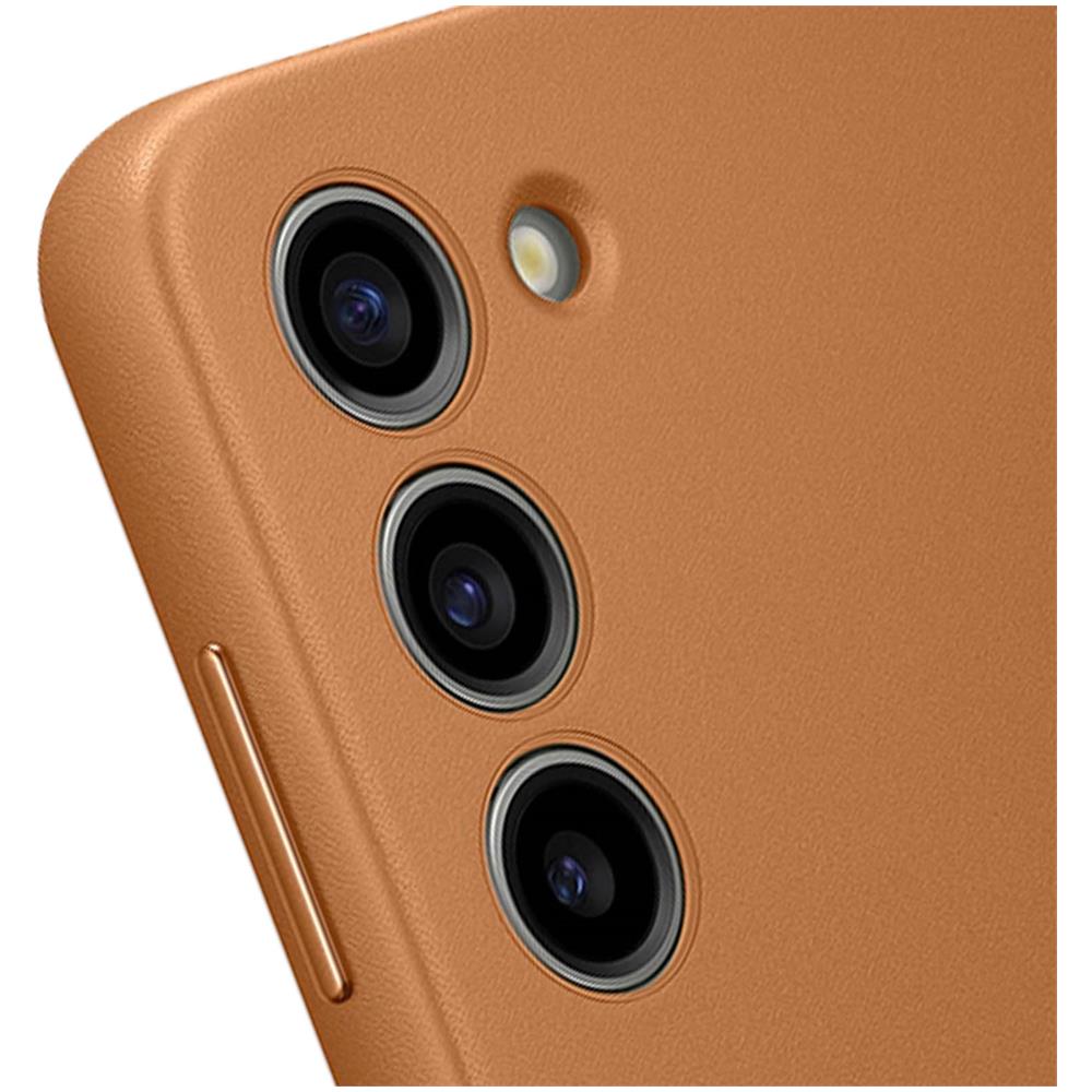 Cover Galaxy S23 Vera Pelle Originale Leather Cover Camel - Foto 5
