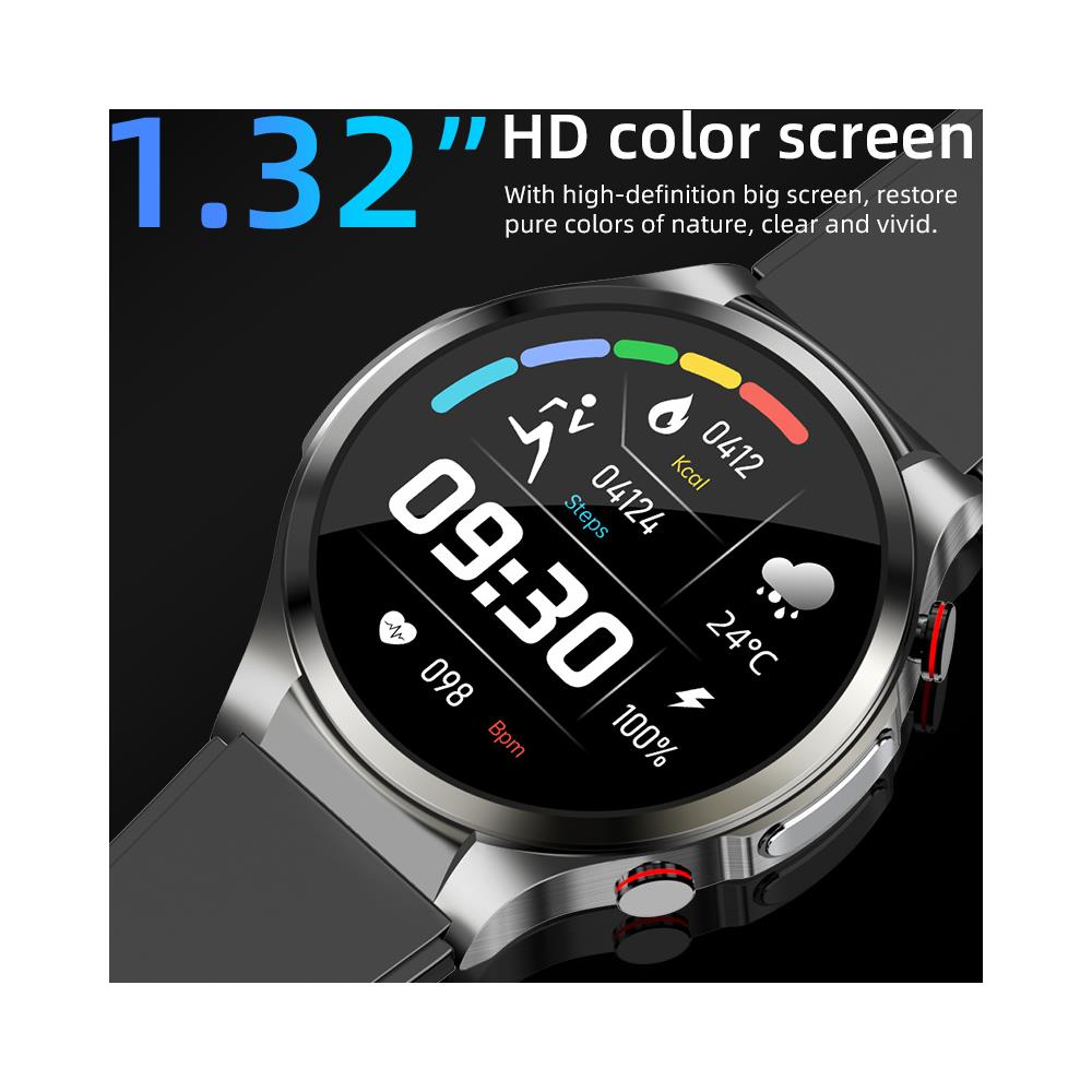 Smartwatch Con Ecg, Pulsazioni, Ossigeno Nel Sangue, Monitor Del Sonno Black - Foto 2