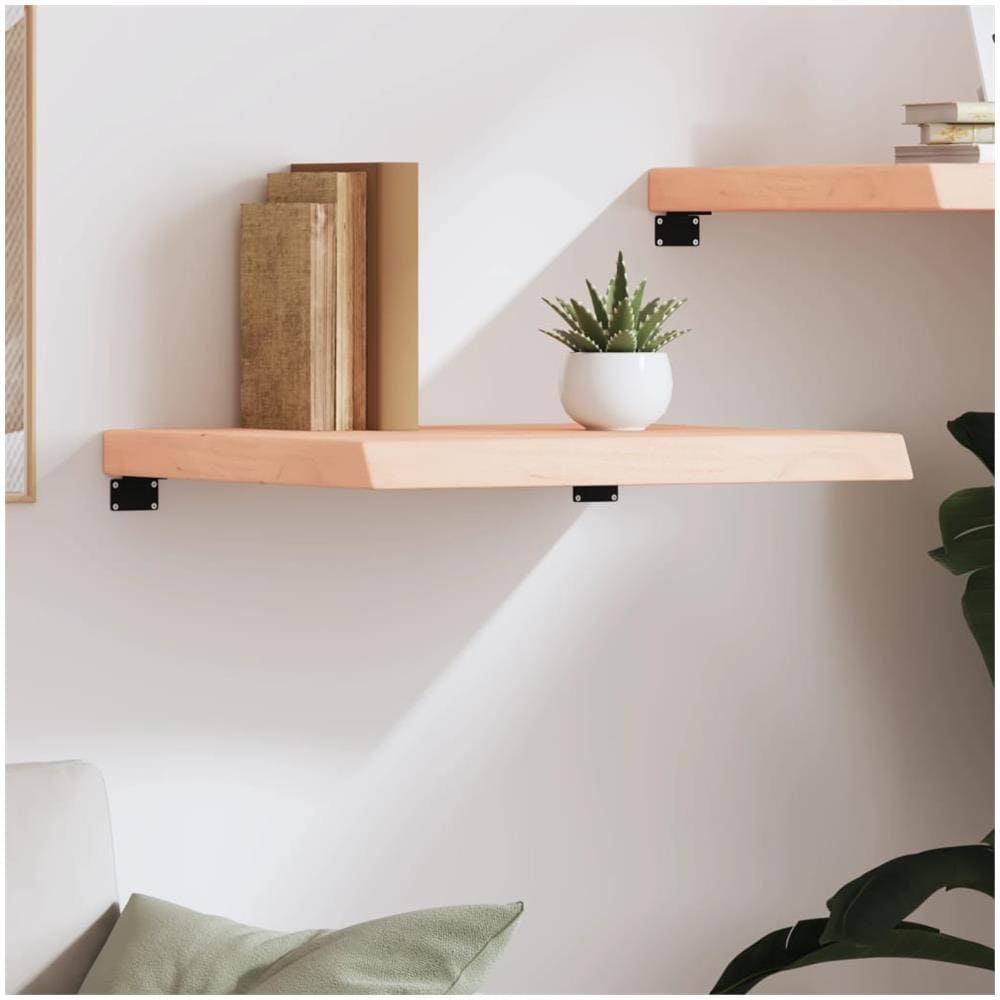 Ripiano a Parete 60x60x (2-6) cm Massello Rovere Non Trattato - Foto 2