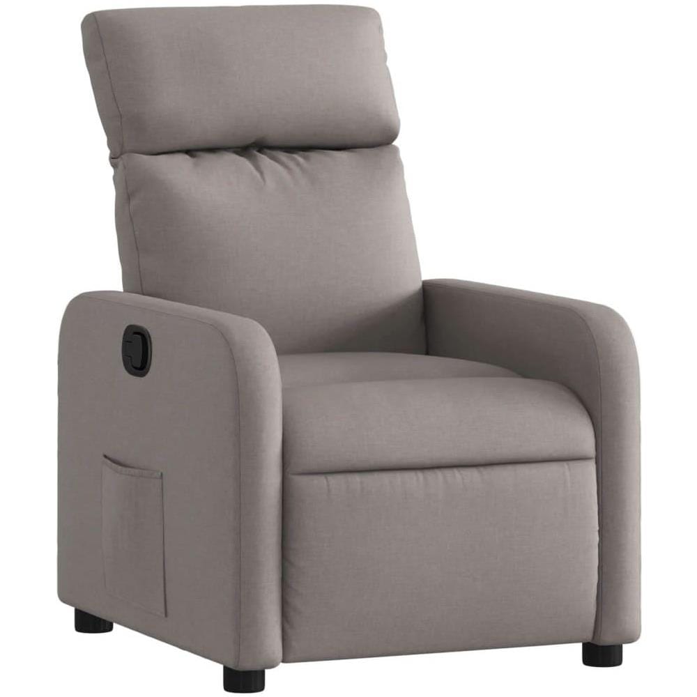 Poltrona Reclinabile in Tessuto Tortora - Foto 1