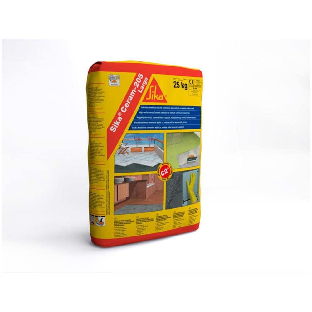 ceram 205 Large Adesivo Premiscelato Incollaggio Piastrelle Bianco 25 Kg - Foto 1