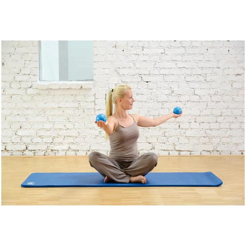 2 Pz Palle Tonificanti Per Pilates 900 G Blu Sis-310.038 - Foto 2