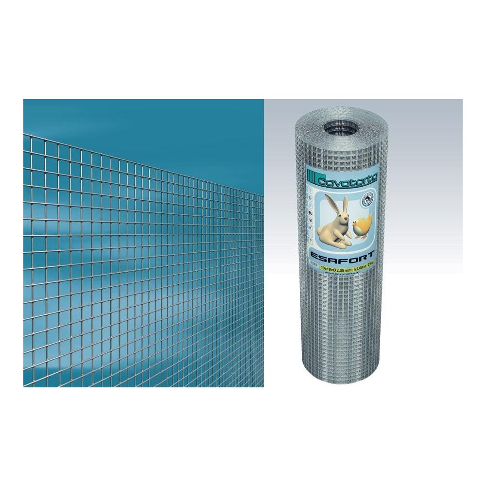 Rete Metallica Elettrosaldata Esafort 19x19 H. 100 - 25m Zincata Dopo - Foto 1