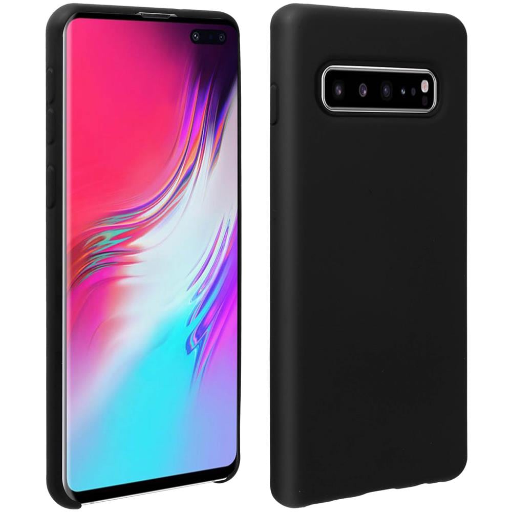 Cover Silicone Galaxy S10 Plus Semi-rigida Opaca Finitura Soft Touch Nero - Foto 1