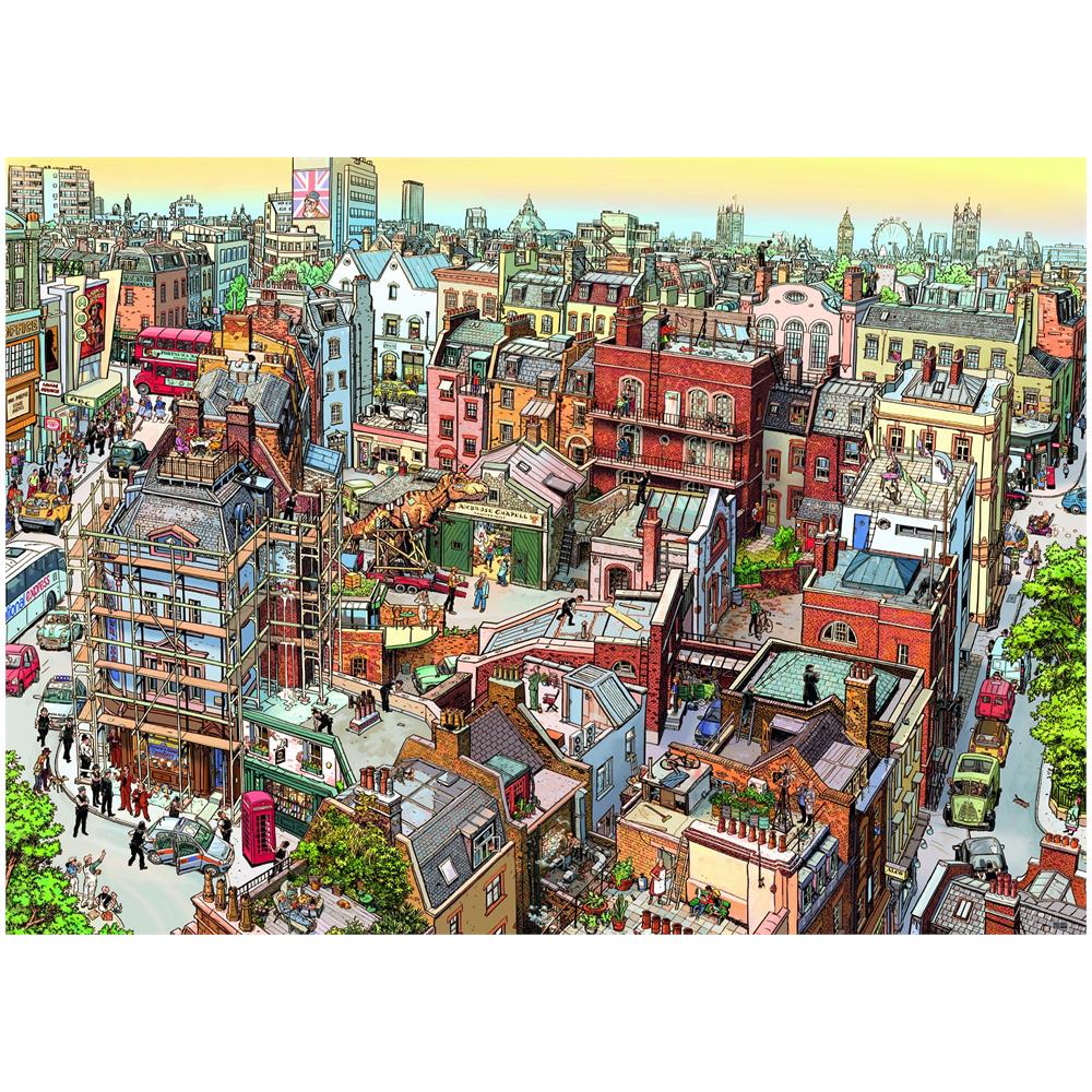 HEY29753 Puzzle 2000 Pezzi Triangolare - Sherlock & Co. - Foto 1