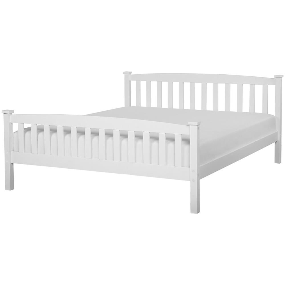 Letto King Size In Legno In Color Bianco, 160x200cm Giverny - Foto 1