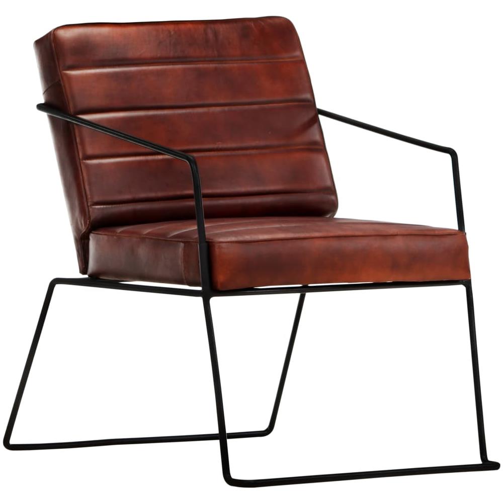 Poltrona In Vera Pelle Marrone Scuro - Foto 10