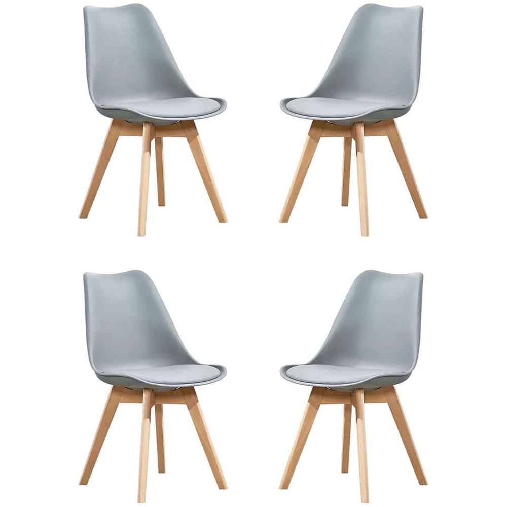 Margot - Sedia Nordica Imbottita Set Da 4 - Foto 1