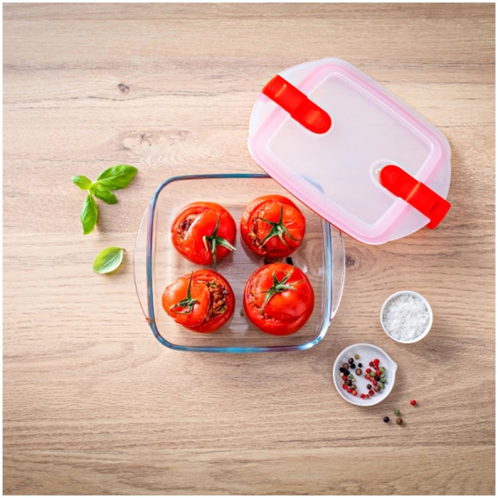 Contenitore Con Coperchio Quadro 25x22xh7 Cm - Foto 2