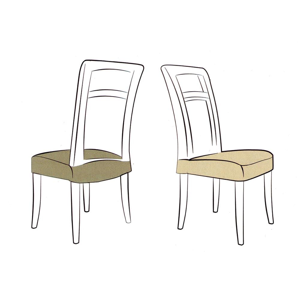 Coppia Copriseduta Per Sedie Tessuto Antimacchia Tinta Unita Mod. Easy Sassi   - Foto 3