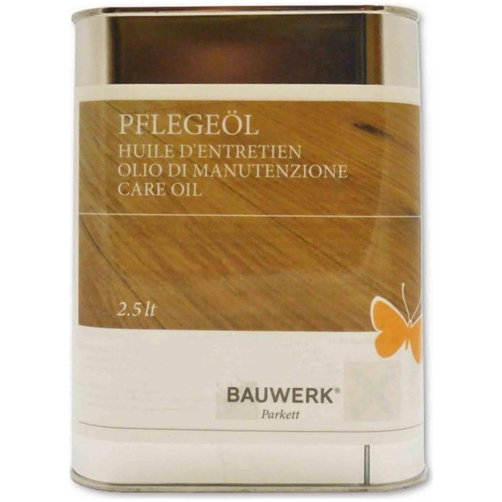 1LT o LT2,5 di Olio di manutenzione BAUWERK incolore, per la cura ordinaria del Parquet Oliato - 1lt - Foto 1