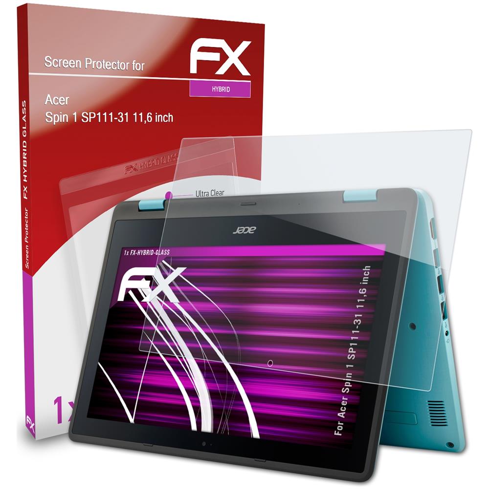 ATFOLIX - Pellicola Protettiva In Vetro Plastica Compatibile Con Acer Spin  1 Sp111-31 11,6 Inch Pellicola Vetro, 9h Hybrid-glass Fx Vetro Temperato Da  Plastica Protettivo - ePRICE