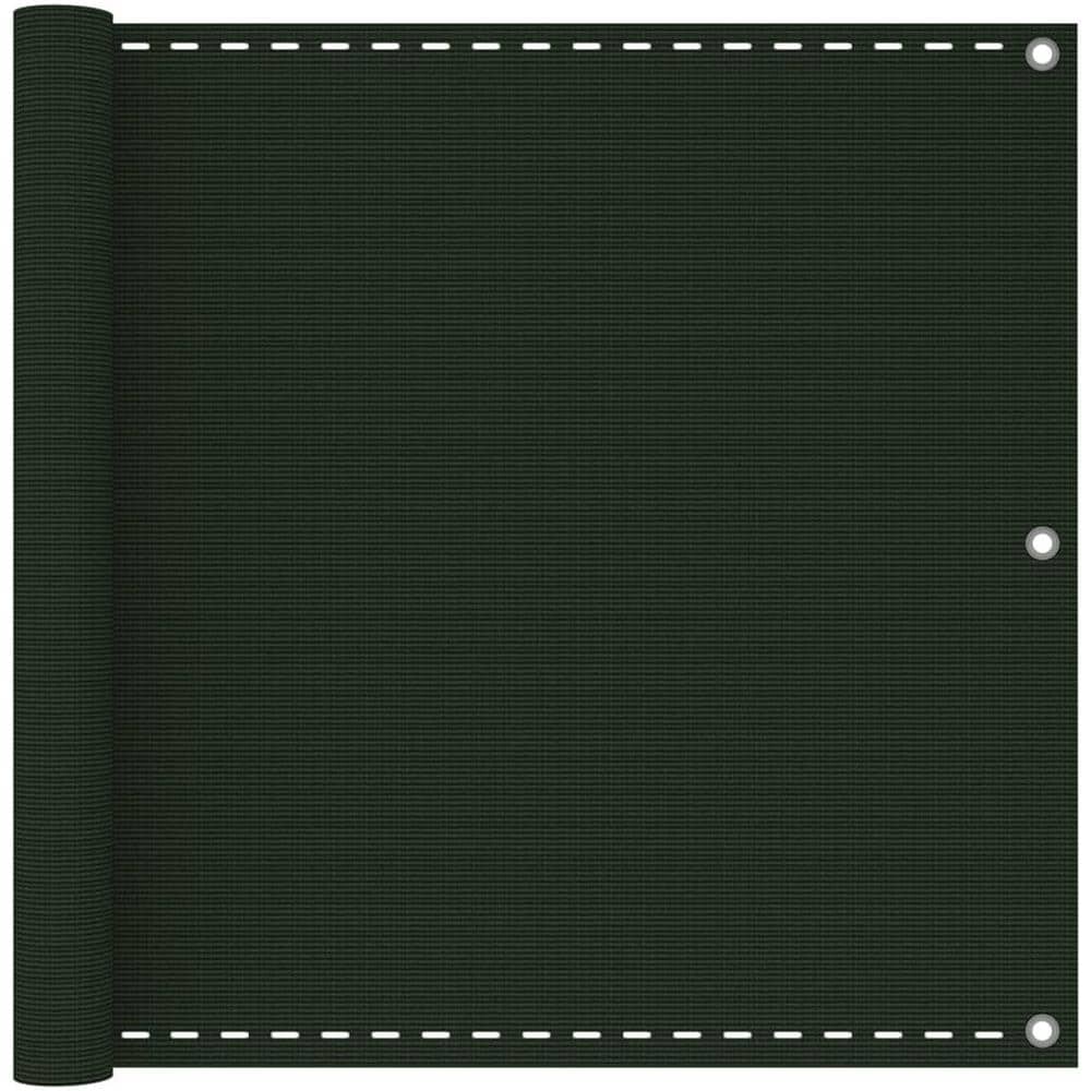 Paravento da Balcone Verde Scuro 90x300 cm in HDPE - Foto 1