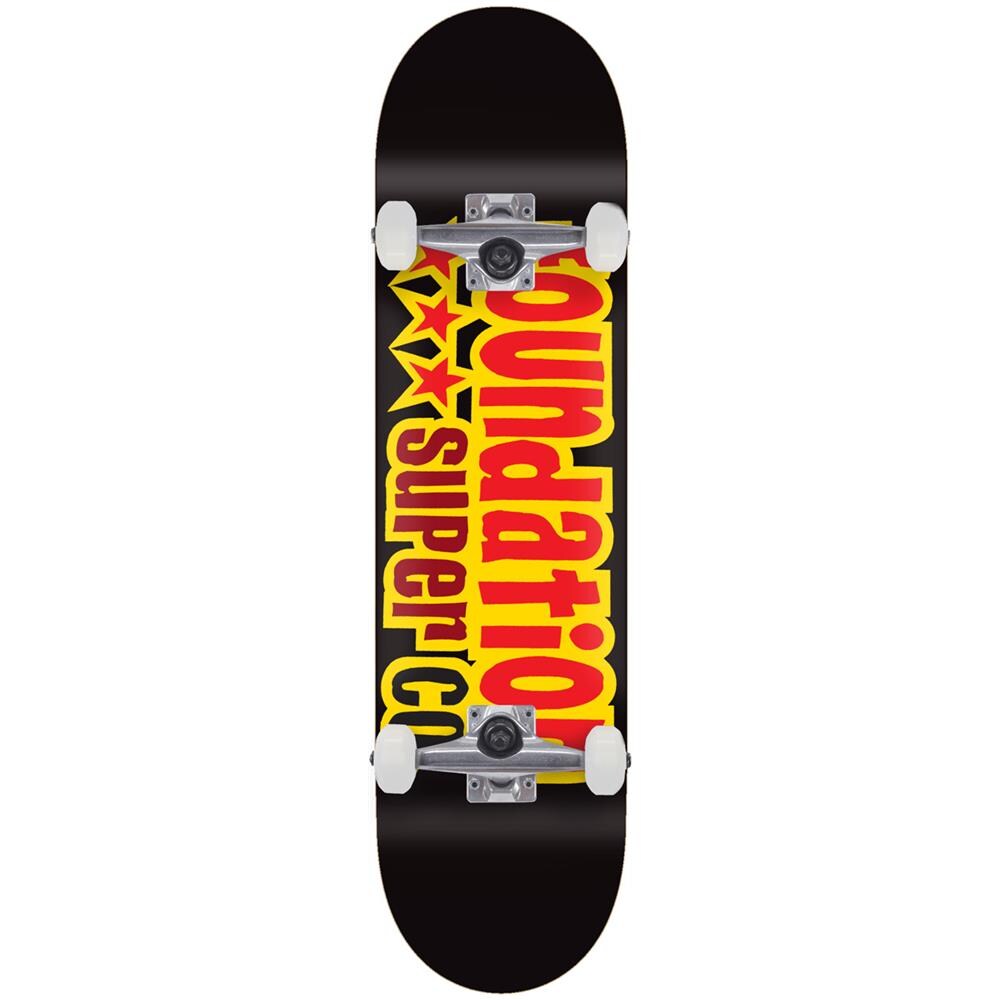 3 Star 8.13"" Complete Skateboard Black - Foto 1