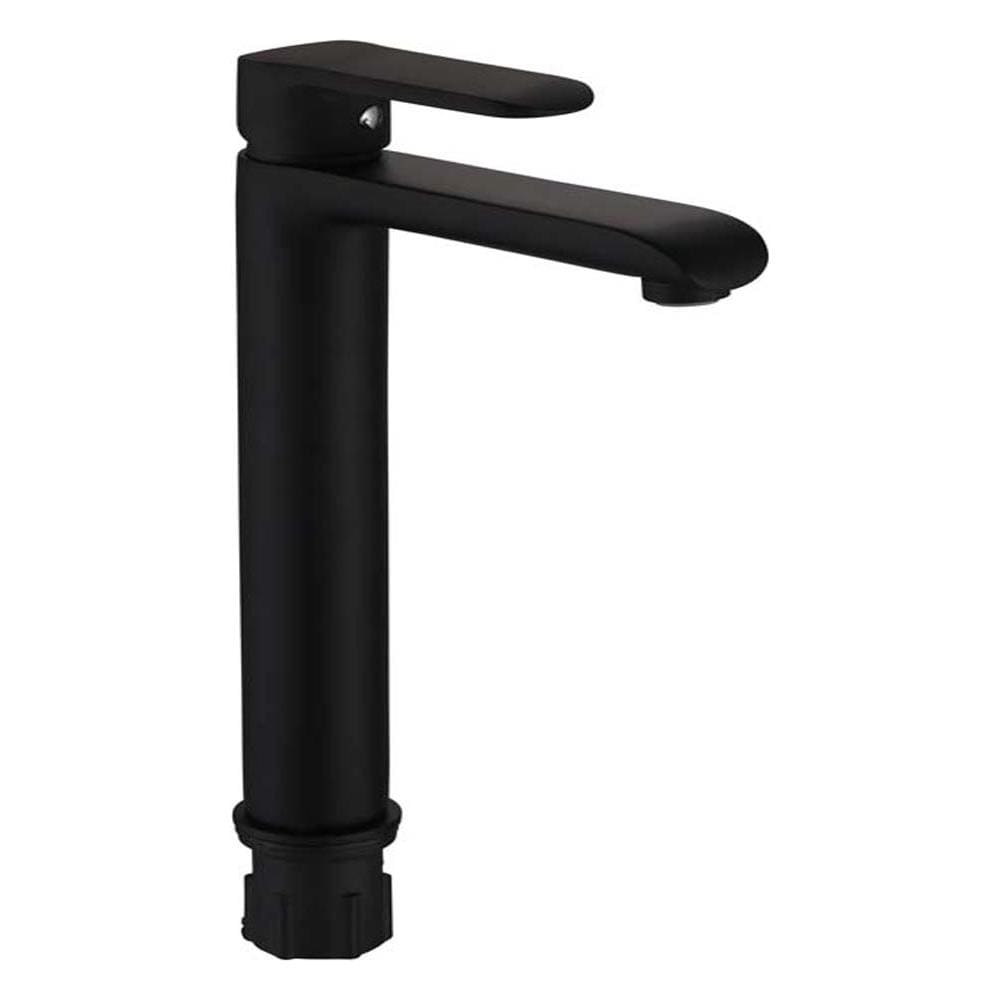 Miscelatore Rubinetto Puma Per Lavabo Con Bocca Alta In Ottone Nero Opaco Bagno - Foto 1