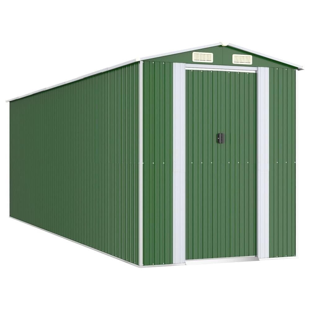 Capanno Da Giardino Verde 192x606x223 Cm Acciaio Zincato - Foto 2