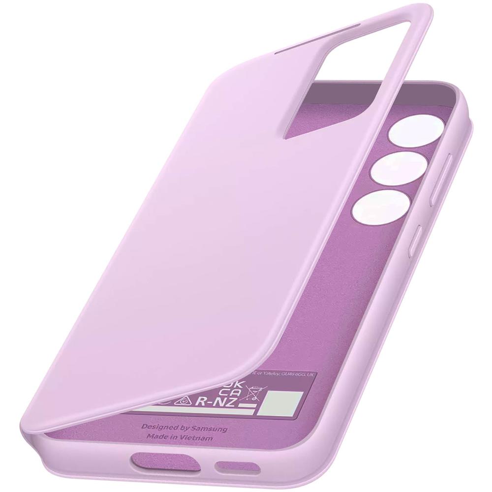 Custodia Protettiva S View Cover Per Galaxy S23 5g Con Finestra E Portacarte, Rosa - Foto 1