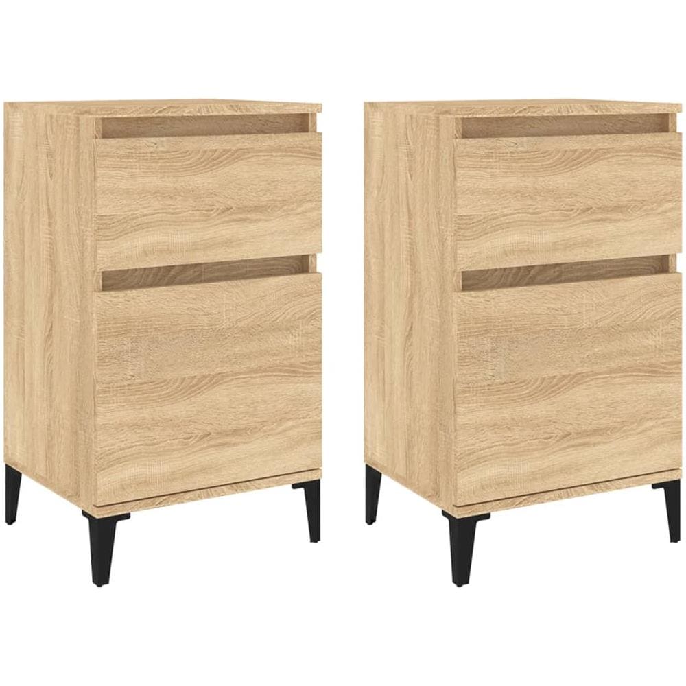 Comodini 2pz Rovere Sonoma 40x35x70 Cm - Foto 2