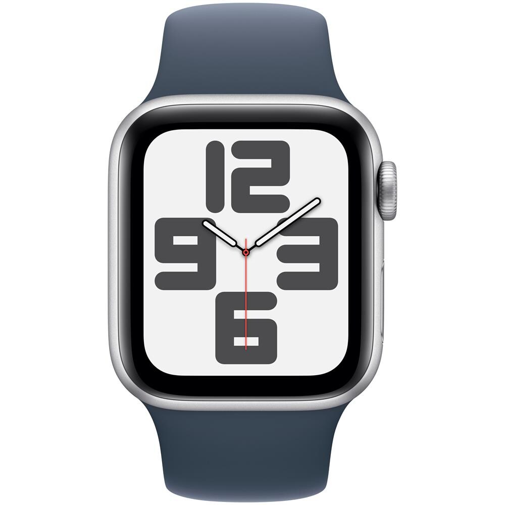 Watch SE GPS + Cellular Cassa 40mm in Alluminio Argento con Cinturino Sport Blu Tempesta - M /L - Foto 1