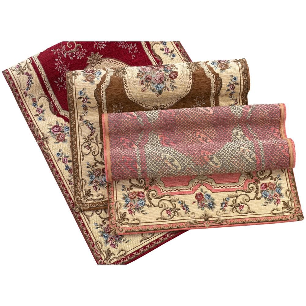 Tappeto Salotto Camera Velour Antiscivolo Mod. Abusson Suardi Vari Colori 200x280cm Rosso - Foto 2