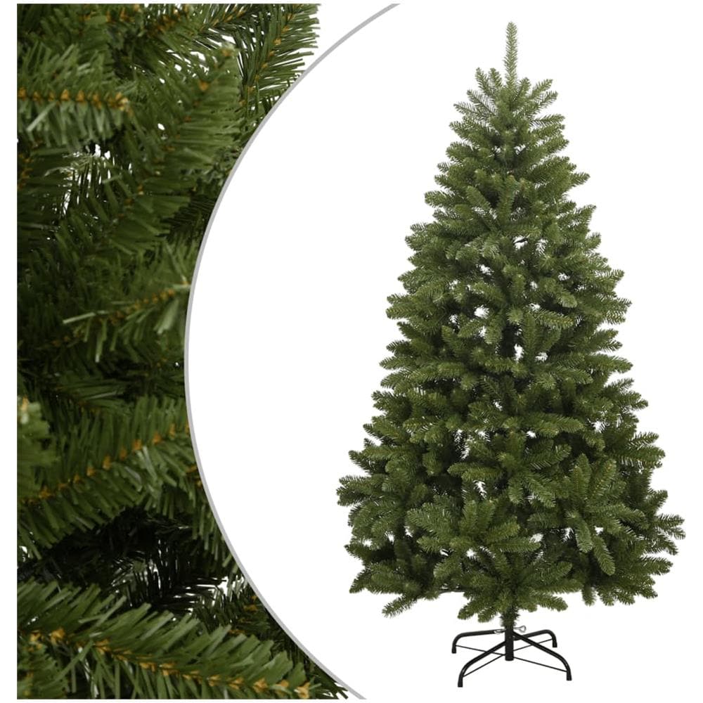 Albero Di Natale Artificiale Incernierato Con Base Verde 210 Cm - Foto 1