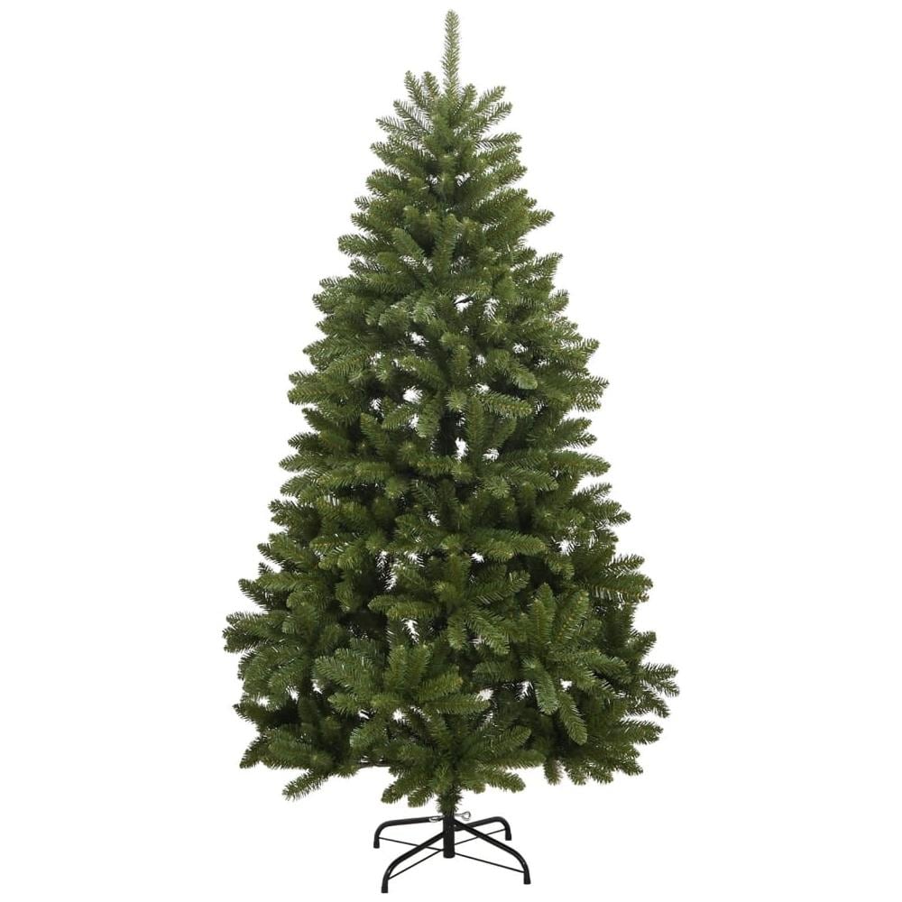 Albero Di Natale Artificiale Incernierato Con Base Verde 210 Cm - Foto 2