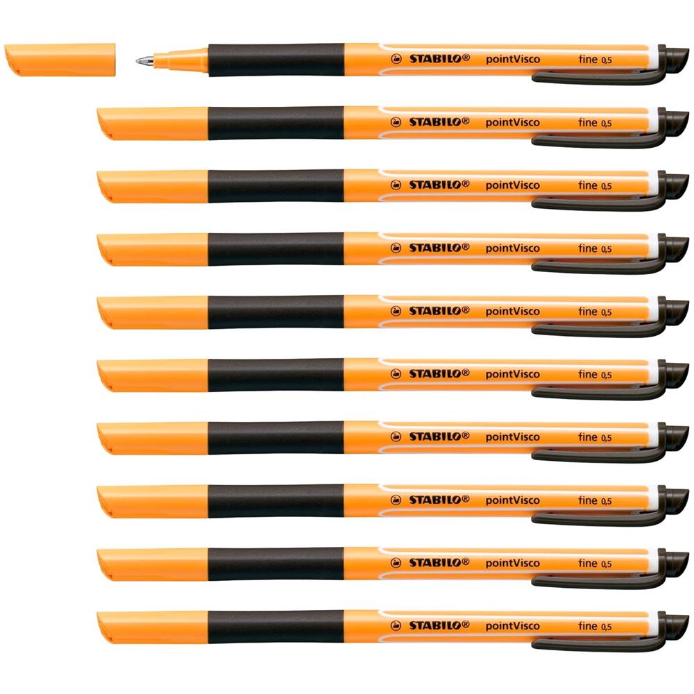 pointVisco - Penna Roller a inchiostro Gel - Confezione da 10 - Nero - Foto 1