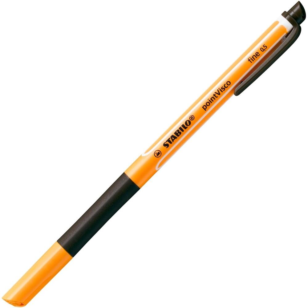pointVisco - Penna Roller a inchiostro Gel - Confezione da 10 - Nero - Foto 2