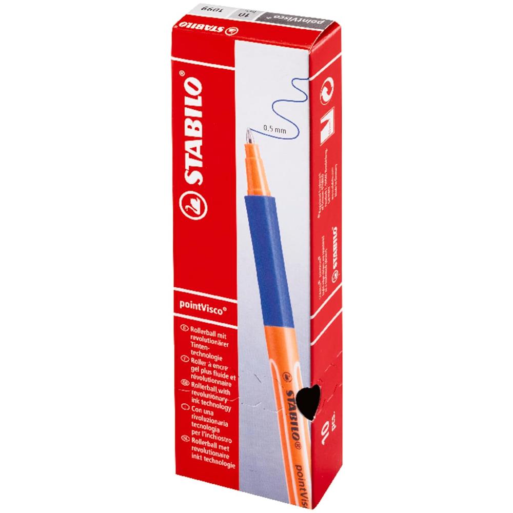 pointVisco - Penna Roller a inchiostro Gel - Confezione da 10 - Nero - Foto 8