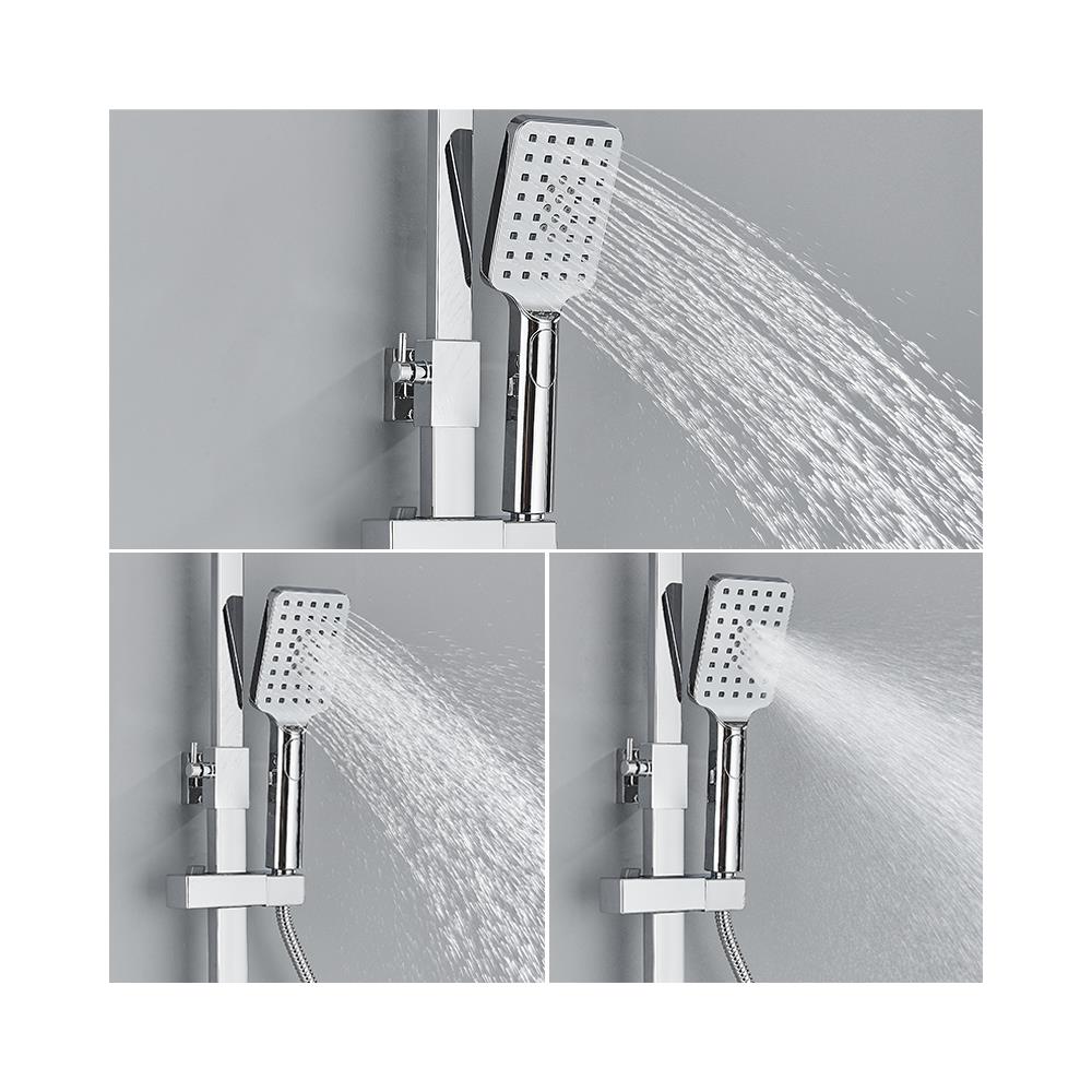 Colonna doccia, Blackswan, tipo M204, modello cromato, a 4 vie, con termostato, display LCD e soffione a pressione, misura 116 cm - Foto 2