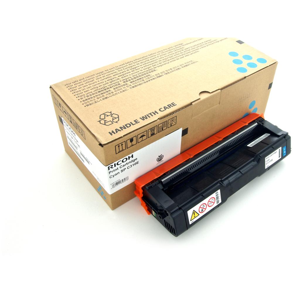 Toner SP C220 Cyan, 2000 Pagine, Laser, SP C240DN, SP C242DN, SP C240SF, SP C242SF, Box - Foto 1