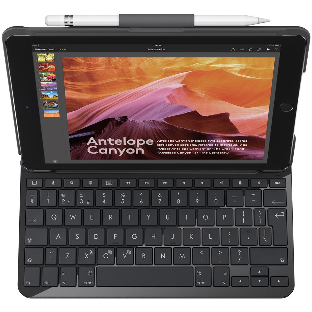 Custodia con Tastiera Bluetooth Integrata per iPad Colore Nero - Foto 1