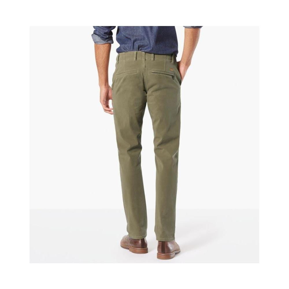Pantaloni Alpha Khaki Smart 360 Flex Slim Tapered L32 Abbigliamento Uomo W32-l32 - Foto 2