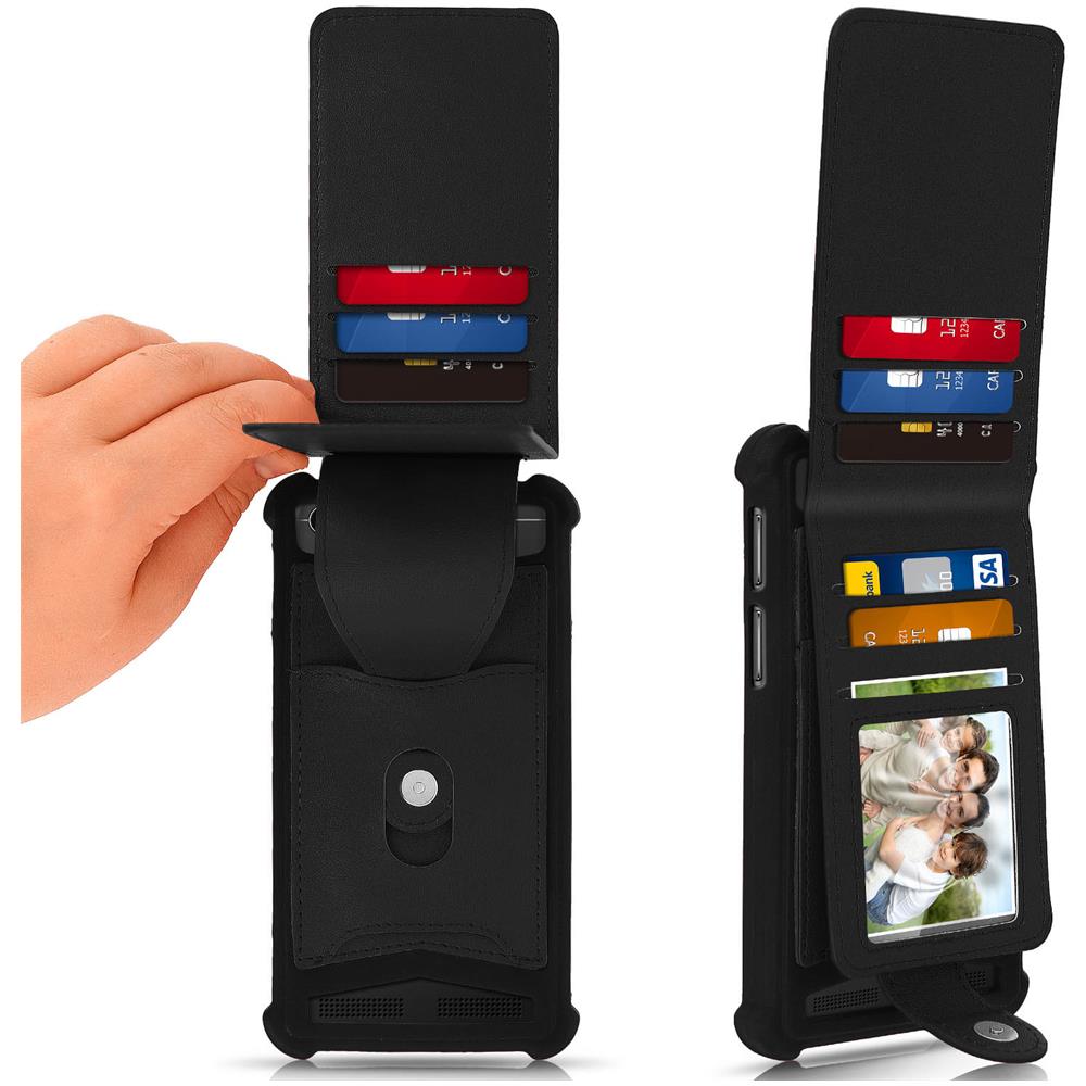 Cover Smartphone 5,0"" A 5,3"" Cover Universale Silicone Porta-carte - Nero - Foto 2
