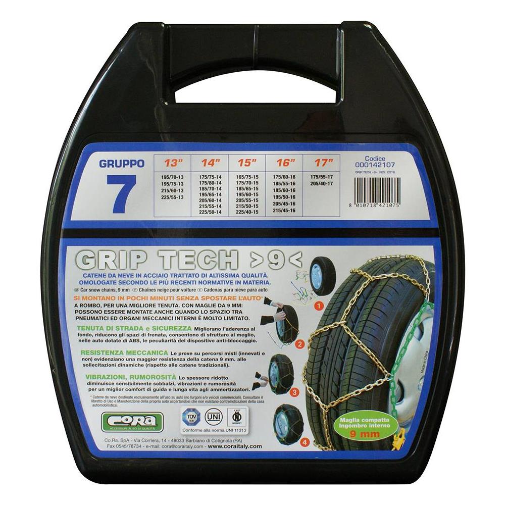Catene Neve Grip Tech 9 Mm Gruppo 7 - Foto 1