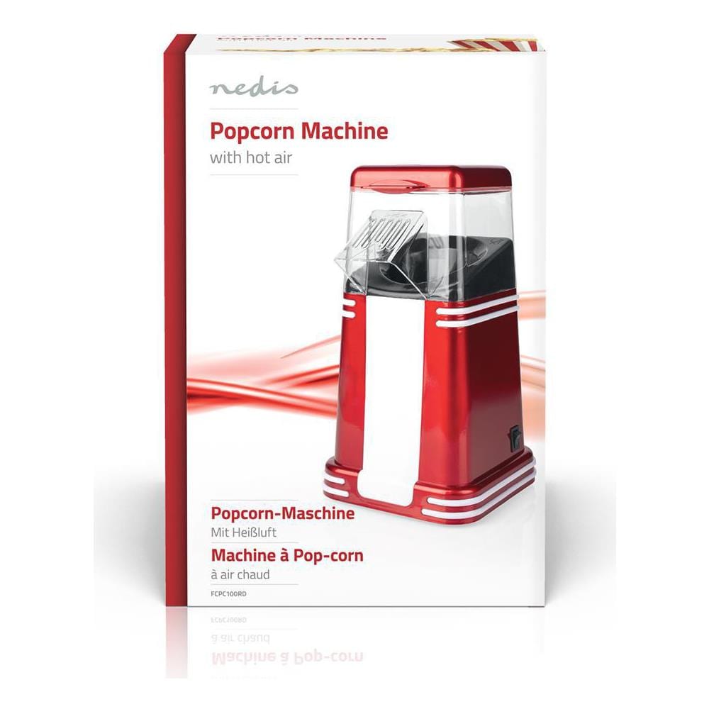 Macchina Popcorn con Aria Calda 1200W Bianco /Rosso - Foto 8